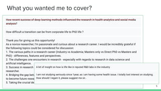 #PhDLife: Different Strokes for Different Folks 