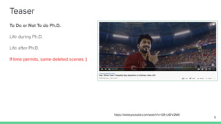 #PhDLife: Different Strokes for Different Folks 