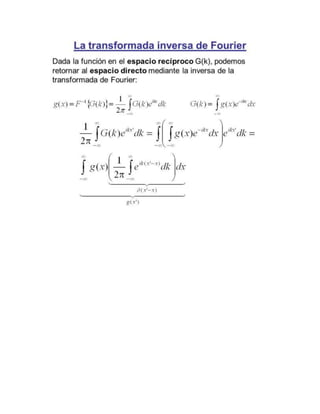 Transformada de Fourier
