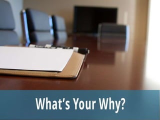 Implications for You and Your Business
1. What’s Your Why?
2. How can you help others find
and pursue their purpose?
– Your employees
– Your new hires
3. How can you develop and
focus your managers and
employees on their strengths?
 