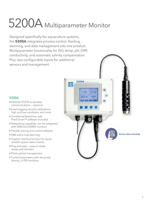 YSI aquaculture monitoring & control w24 02 0712 | PDF