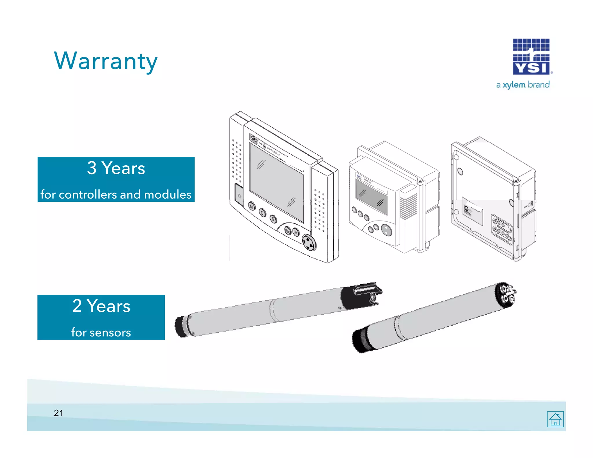 Warranty

3 Years
for controllers and modules

2 Years
for sensors

21

 
