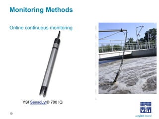 Monitoring Methods 
Online continuous monitoring 
19 
YSI SensoLyt® 700 IQ  