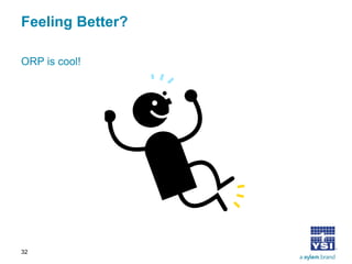 Feeling Better? 
ORP is cool! 
32 
 