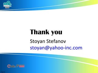 Stoyan Stefanov  [email_address]   