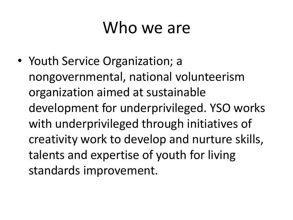 youth-service-organization-presentation