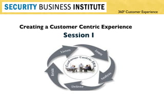 Session I Creating a Customer Centric Experience 