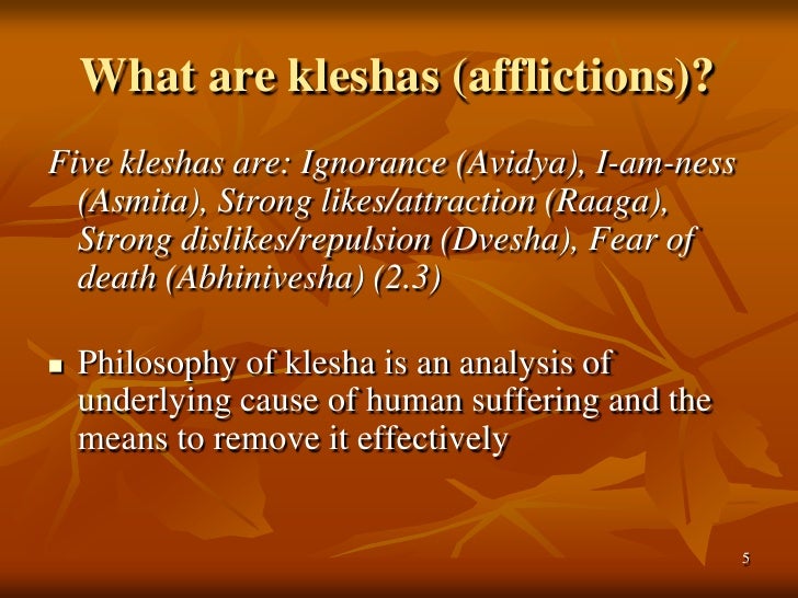 The Kleshas