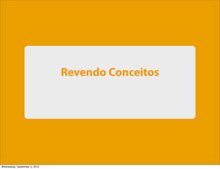 Revendo Conceitos




Wednesday, September 5, 2012
 