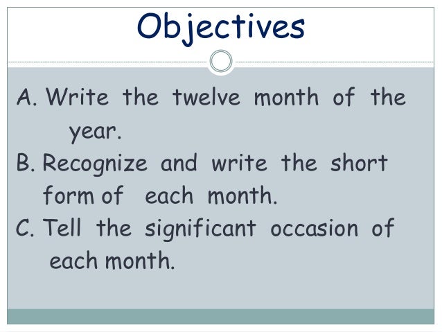 year and month