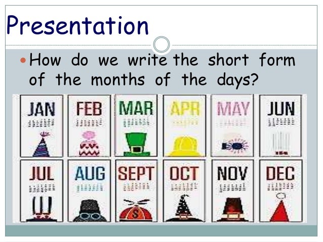 months of the year month short form