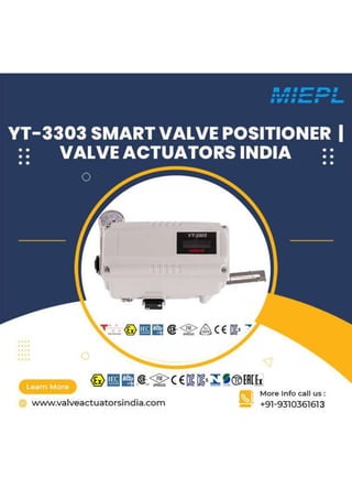 YT-3303 Smart Valve Positioner | Valve Actuators India
