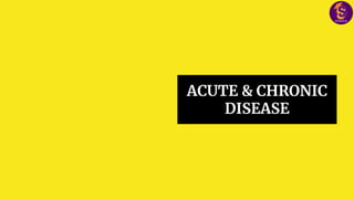 ACUTE & CHRONIC
DISEASE
 