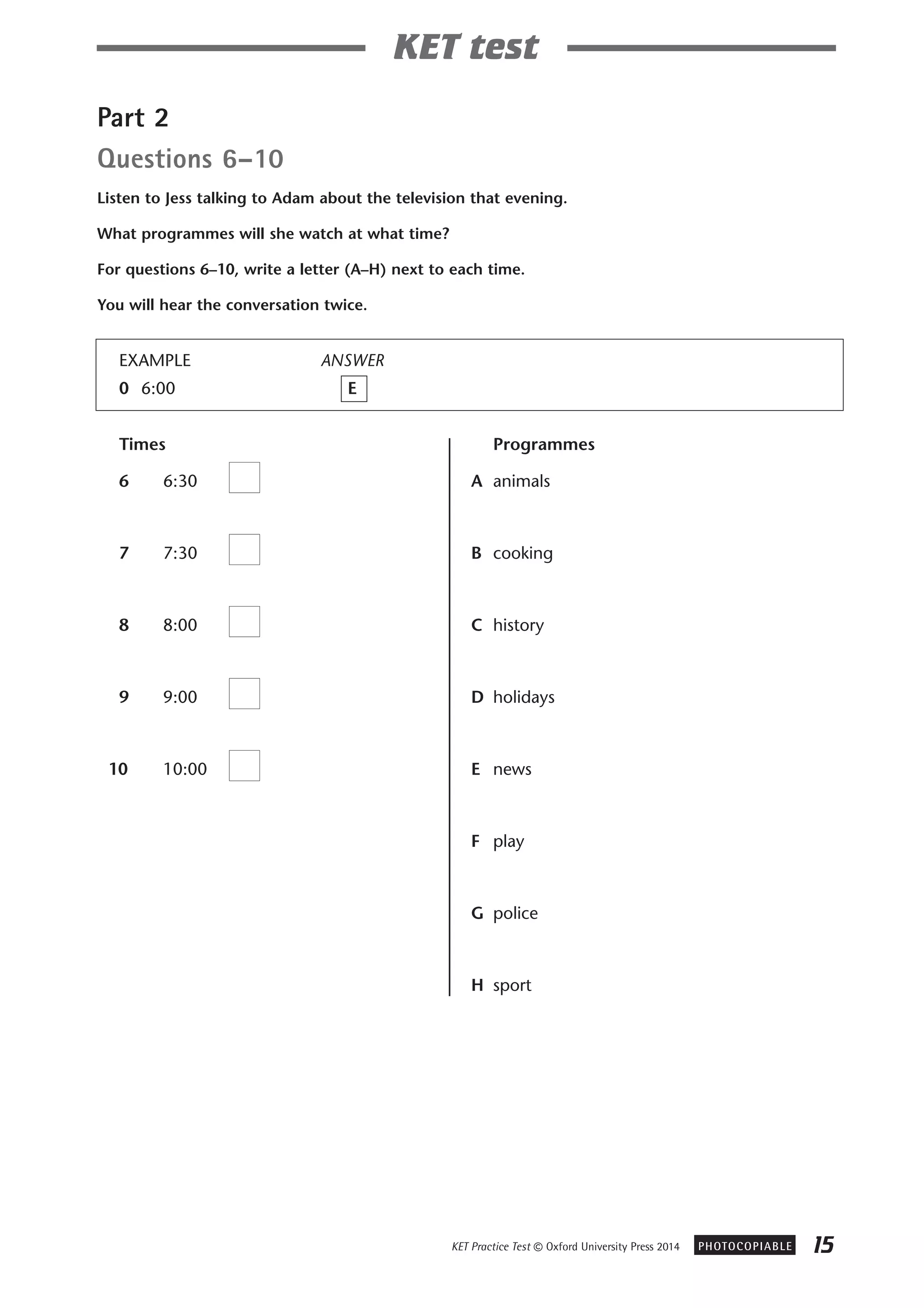 Ytket practice test
