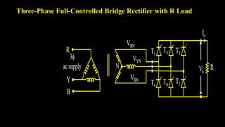 















2π
6
V
V m
rms
6
Three-Phase Full-Controlled Bridge Rectifier with R Load
 