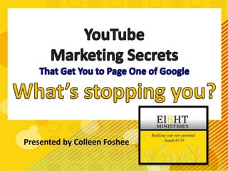 YouTube Marketing Secrets That Can Get You to Page One of Google