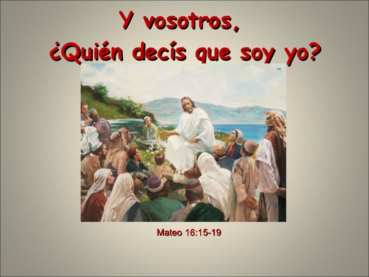 Y Tu Quien Dices Soy Presentacion Juego