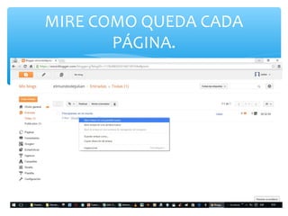 MIRE COMO QUEDA CADA
PÁGINA.