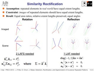 Detection, Rectification and Segmentation of Coplanar Repeated Patterns ...