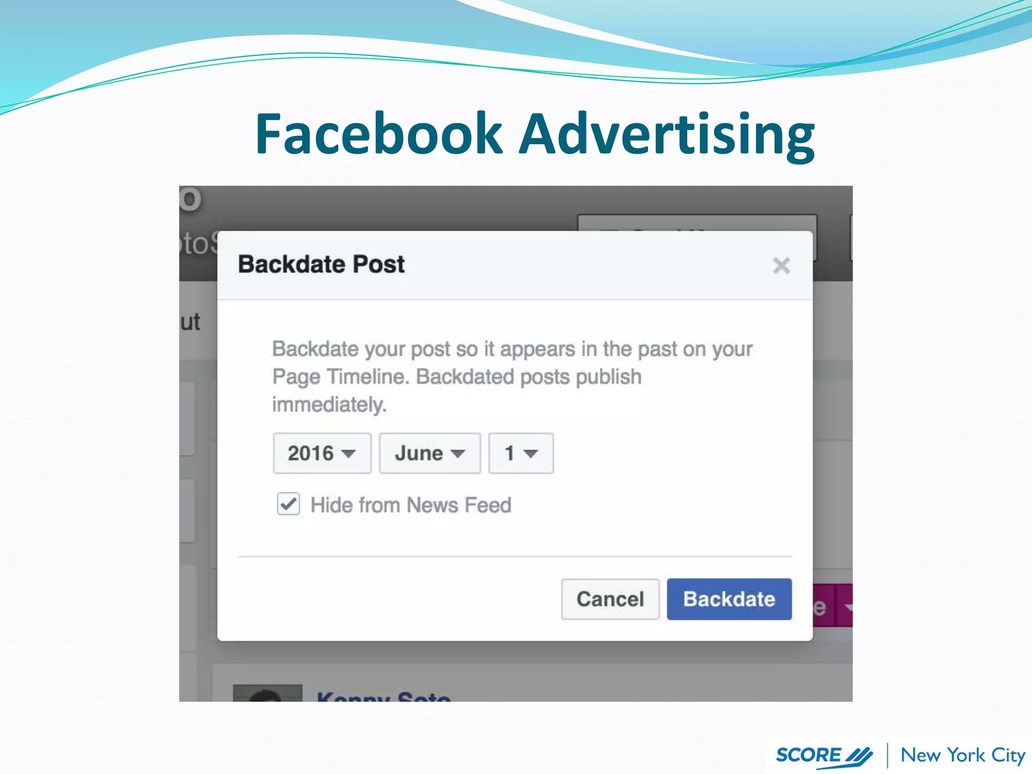 Facebook Advertising
 