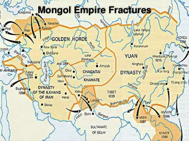 A map of the Yuan Dynasty
