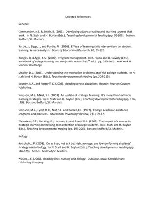 Yuba College Cross Curricular