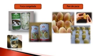 Yuca congelada Pan de yuca
 