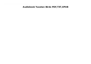 Audiobook Yucatan Birds PDF,TXT,EPUB
Download now : https://kpf.realfiedbook.com/?book=1620051958 by James Kavanagh Ebook download Yucatan Birds For Android With more a thousand species of birds occurring in Mexico and its neighbors, visitors to any area of Mexico will need a handy guide to the region's bird species. Birdwatchers will find examples of both temperate-zone and tropical species. Very few of these are ever found in the U.S. and only some cross the border. This practical field guide contains 140 full color illustrations as well as a handy map. The guide is laminated for durability and easily packed for travel.
 
