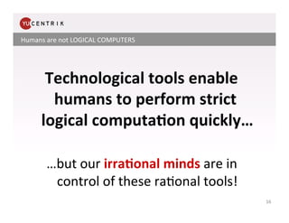 Humans	
  are	
  not	
  LOGICAL	
  COMPUTERS	
  

                                                   	
  

         Techno...