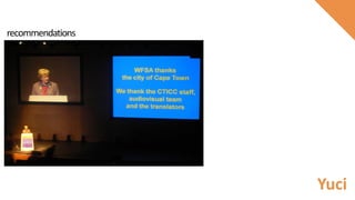 recommendations
Yuci
 