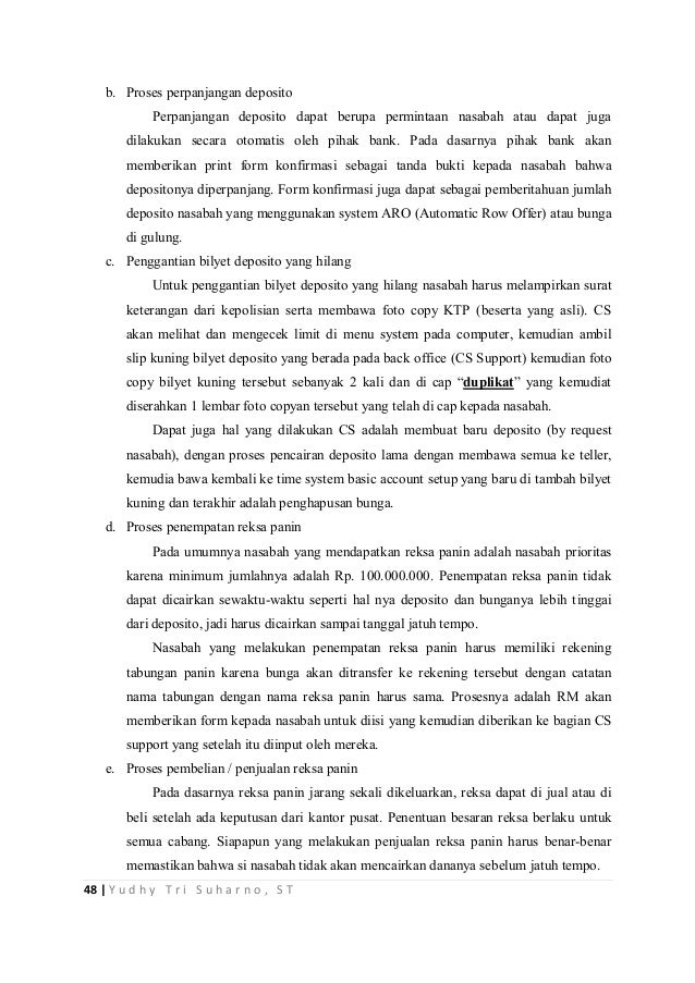 Paper On The Job Training Bank Panin Yudhy Tri Suharno 2011