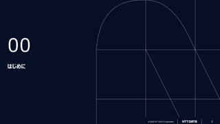 © 2022 NTT DATA Corporation 2
© 2022 NTT DATA Corporation 2
00
はじめに
 