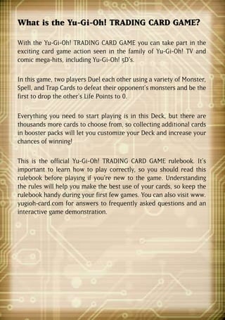 Yu-gi-oh 5Ds Official Rulebook | PDF
