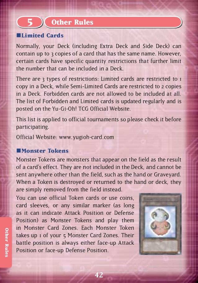 Yugioh 5Ds Official Rulebook