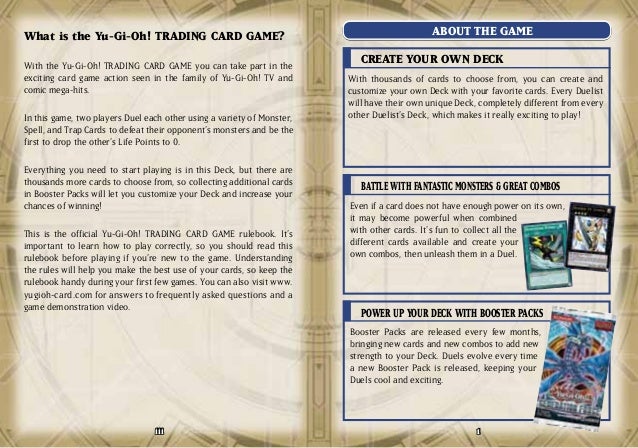 yu gi oh zexal official rulebook