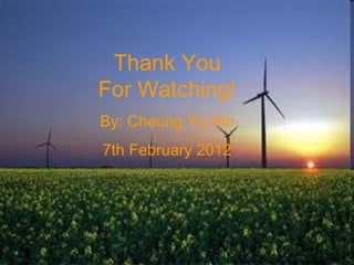Yu hin's energy powerpoint