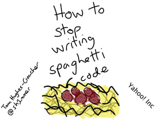 How to stop writing spaghetti code