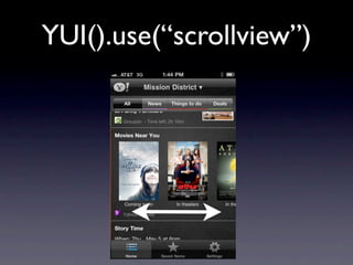 YUI().use(“scrollview”)
 