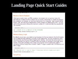 Landing Page Quick Start Guides 