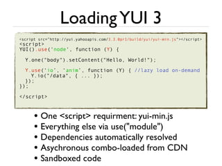 YUI 3 quick overview