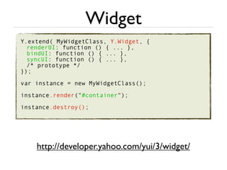 YUI 3 quick overview