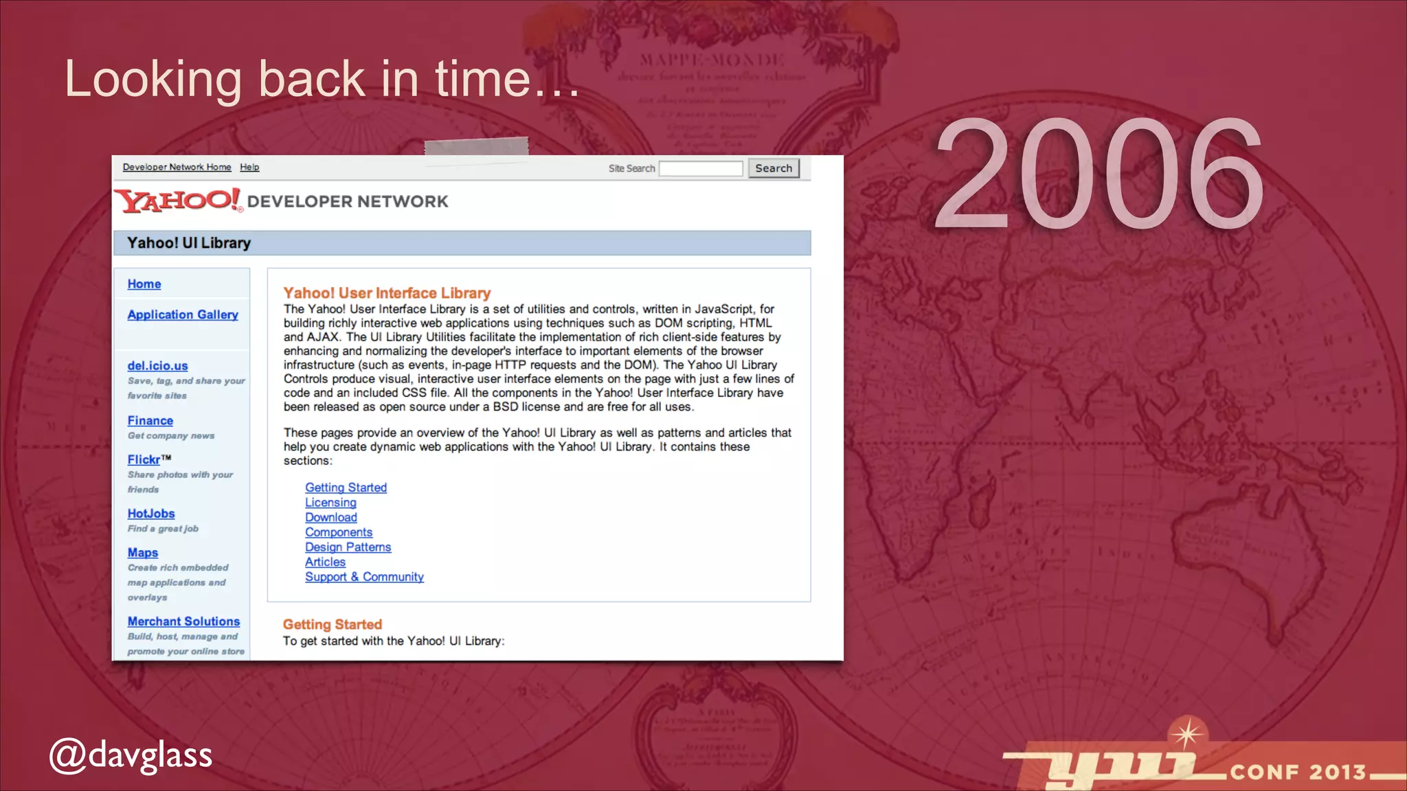 Looking back in time…

@davglass

2006

 