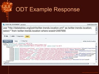 ODT Example Response
 
