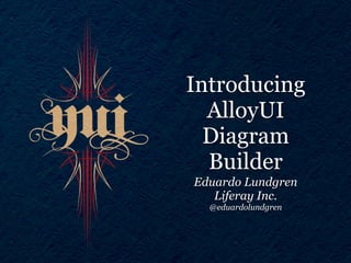 Introducing
  AlloyUI
  Diagram
  Builder
Eduardo Lundgren
   Liferay Inc.
  @eduardolundgren
 