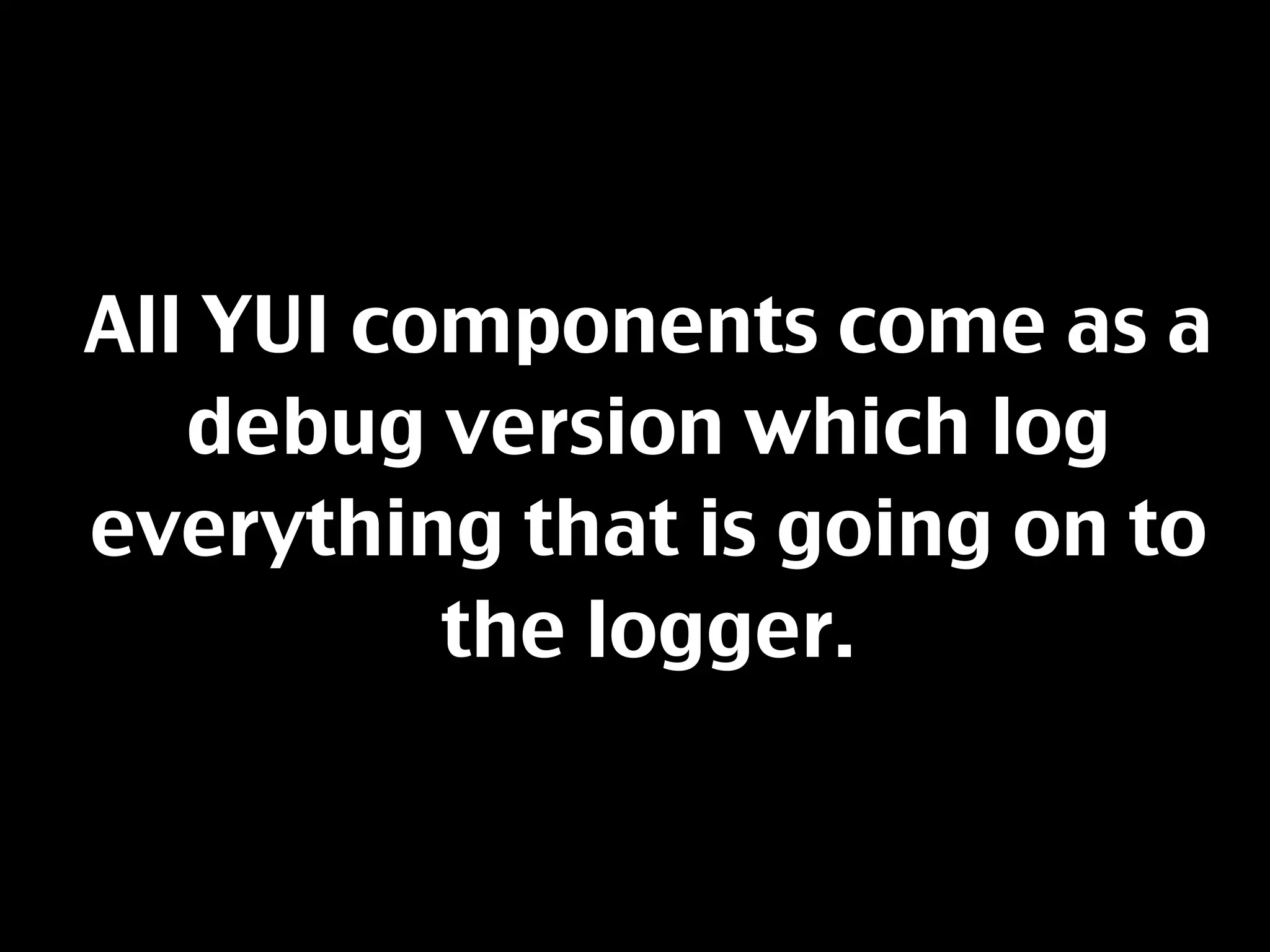 YUI introduction to build hack interfaces
