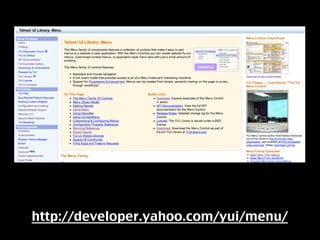 YUI introduction to build hack interfaces