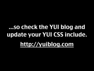 Introducing YUI