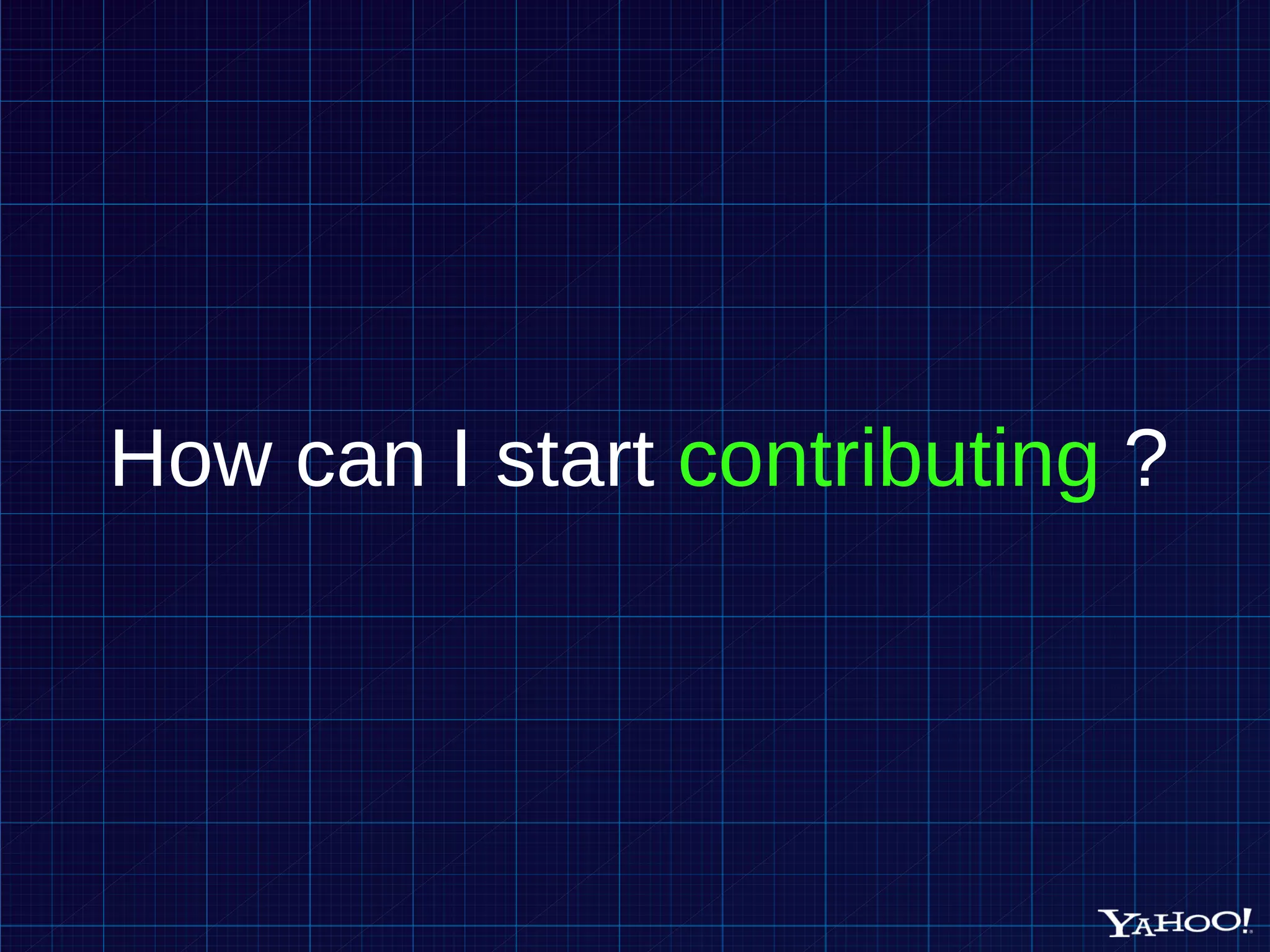 How can I start contributing ? 