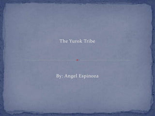 The Yurok Tribe
By: Angel Espinoza
 