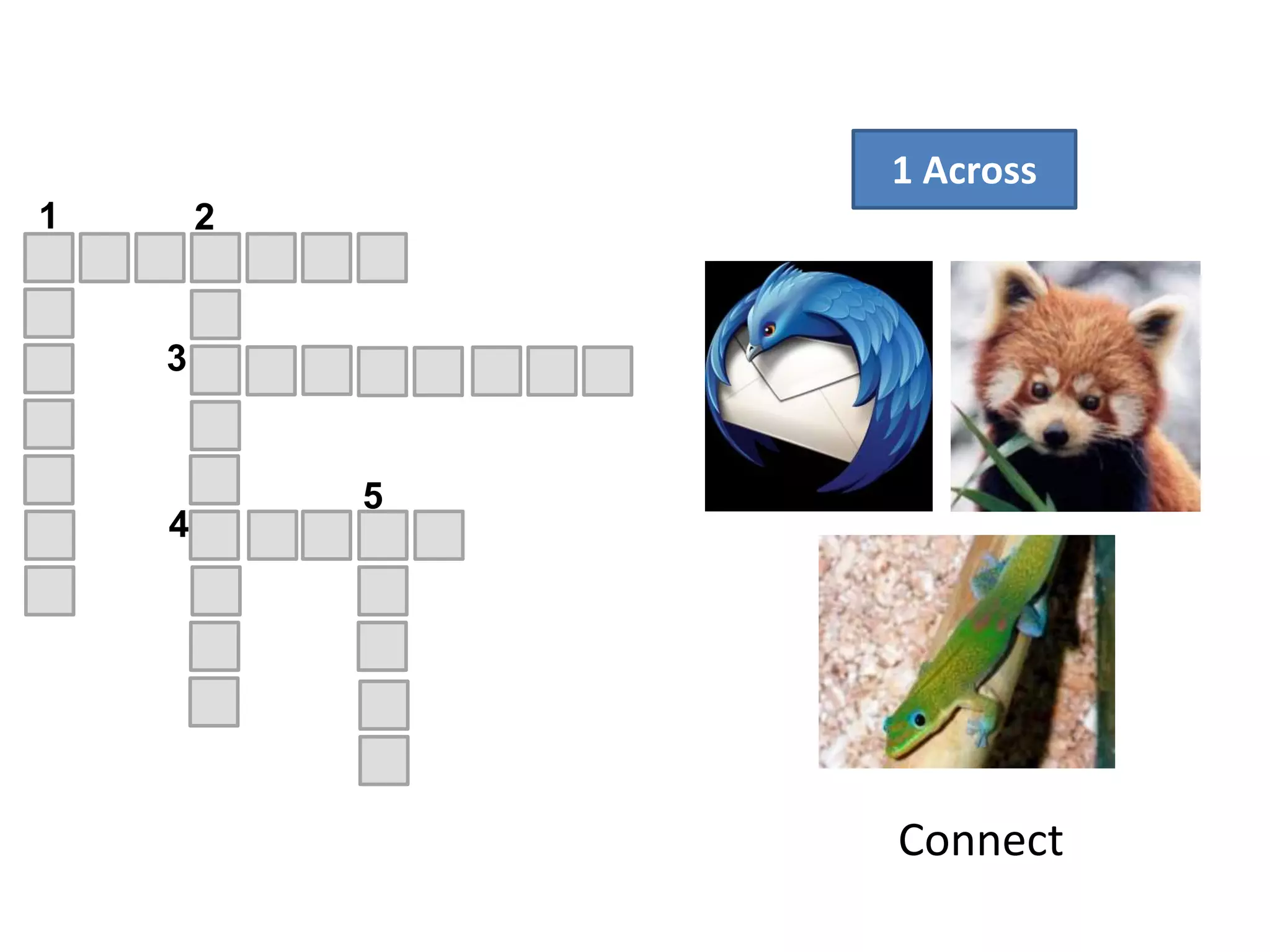 1 Across
4
5
1 2
3
Connect
 